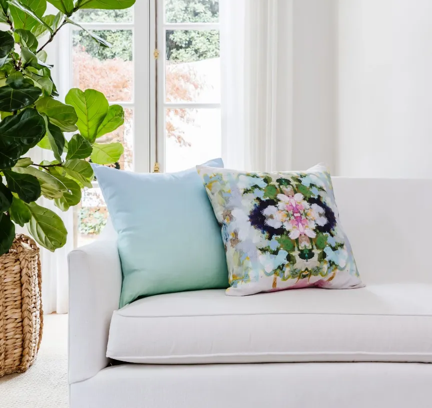 Nantucket Bloom Pillow - Final Sale 25% off in cart