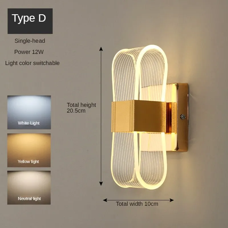 Nordic LED Wall Light for Bathrooms and Dining Rooms