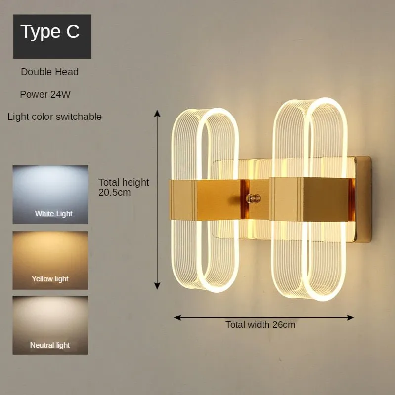 Nordic LED Wall Light for Bathrooms and Dining Rooms