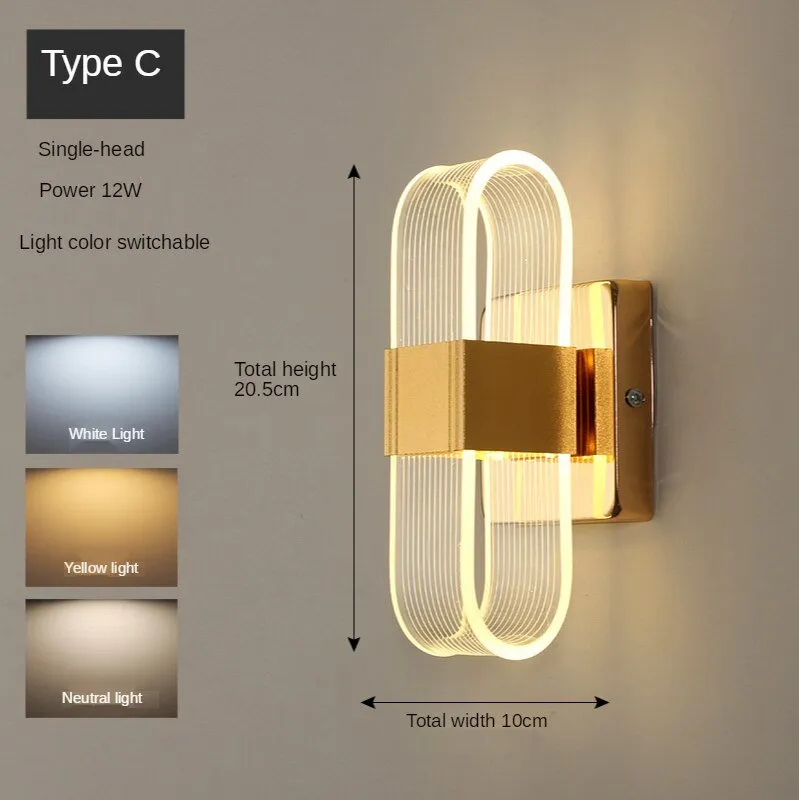 Nordic LED Wall Light for Bathrooms and Dining Rooms