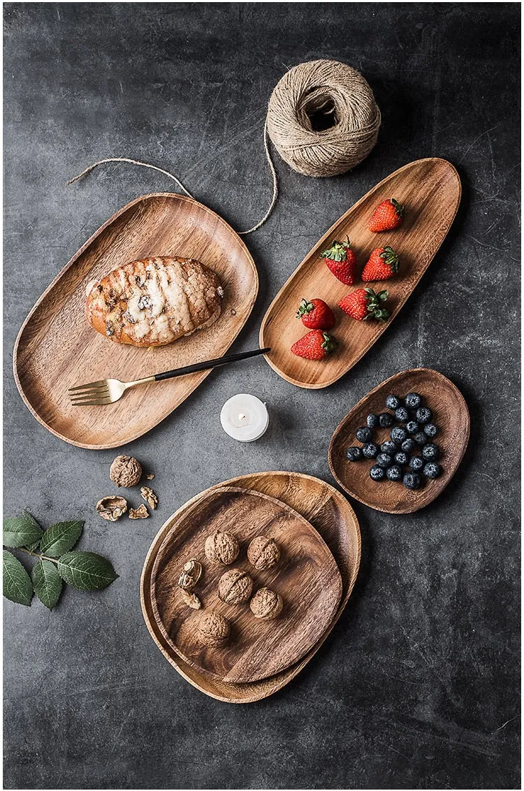 Oxford Black Walnut Serving Trays