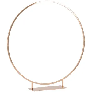 Pack of 2 pcs Metal Round Arch Hoop Tabletop Decor Centerpiece 32" Diameter - Gold