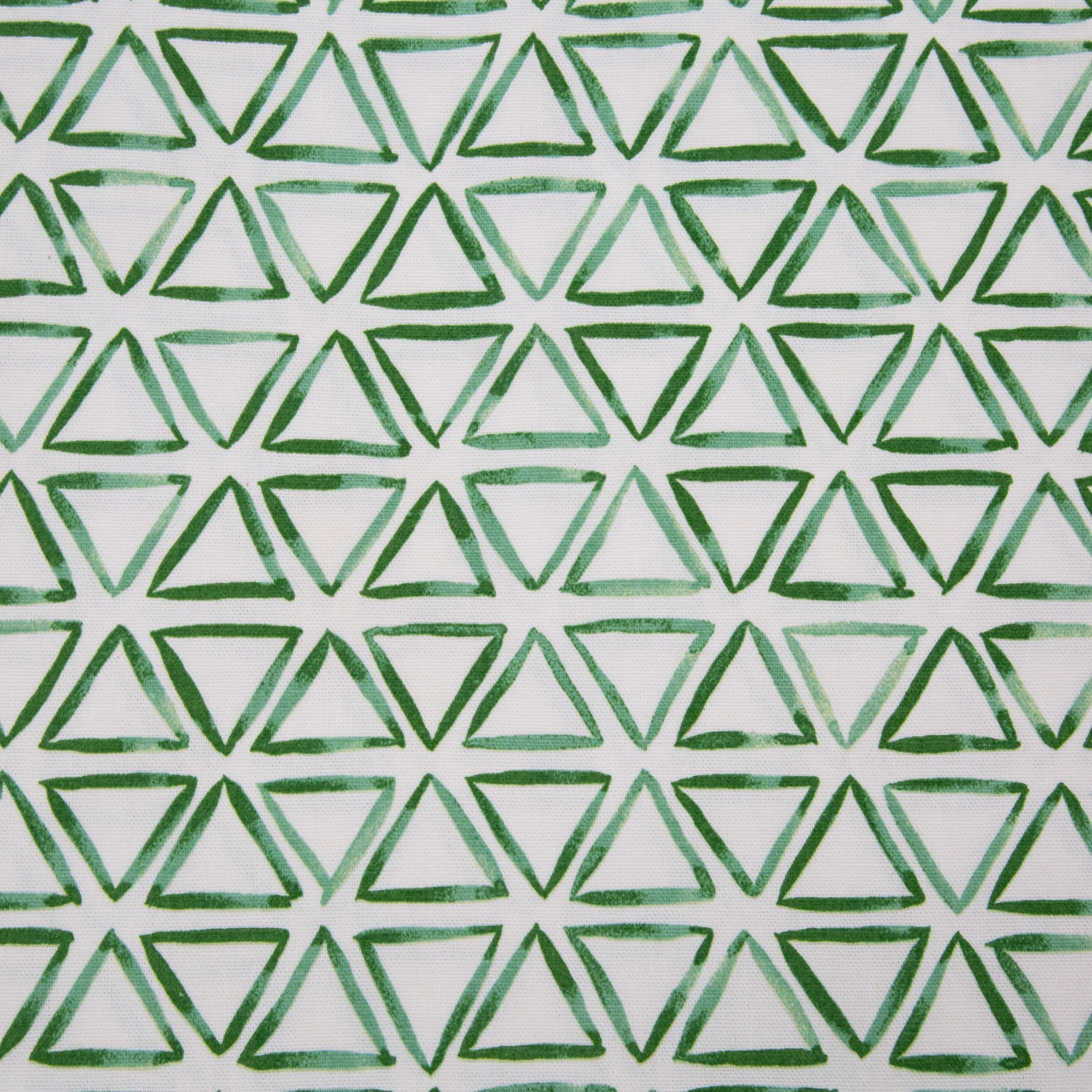 Painted Triangles Verte 18-Inch Throw Pillow