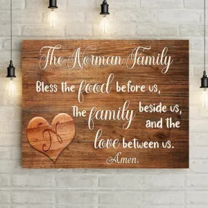 Personalized Family Prayer Premium Canvas