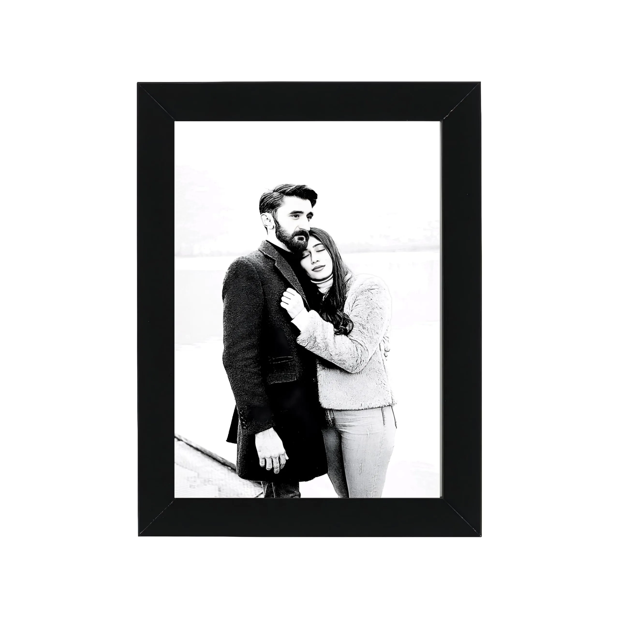 PERSONALIZED WORLD Customize Personalized Pencil Sketch Photoframe With Photo Upload (Small)