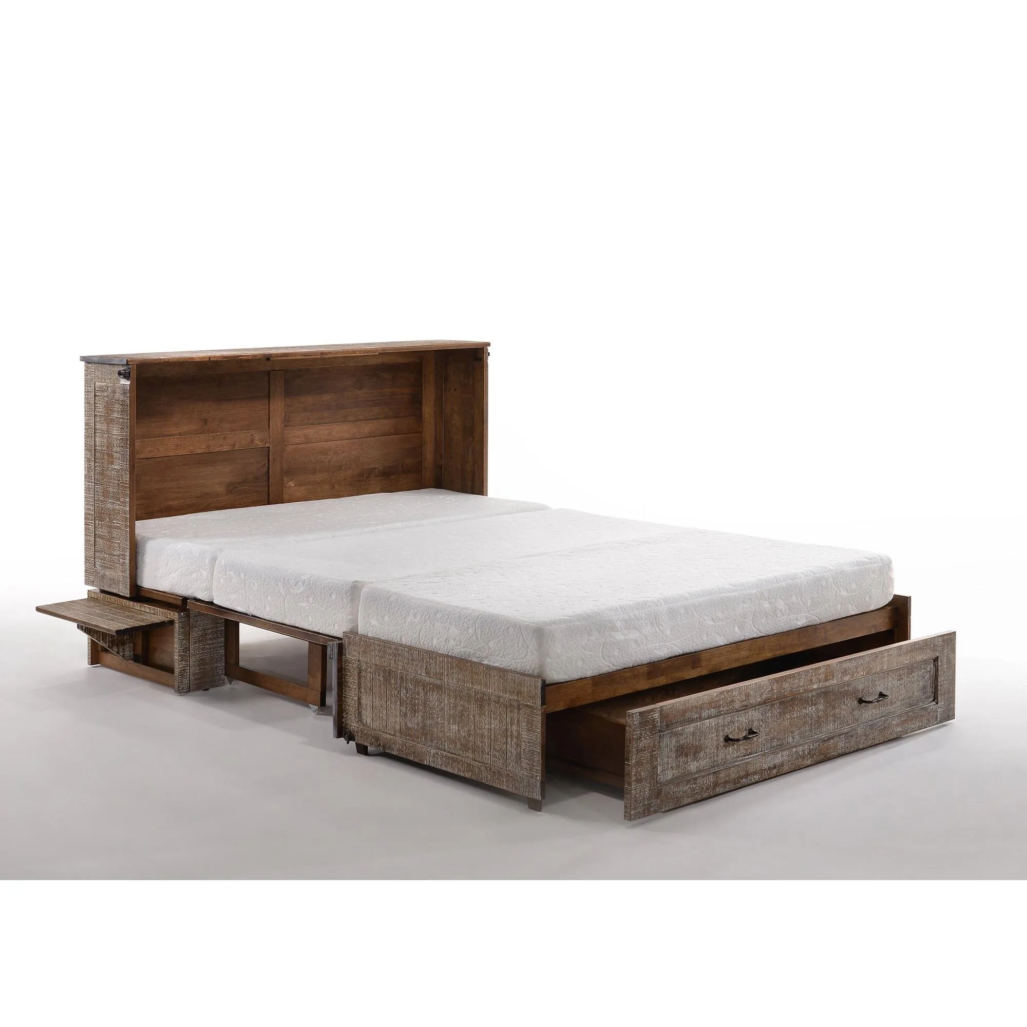 Poppy Murphy Cabinet Bed in White Bark