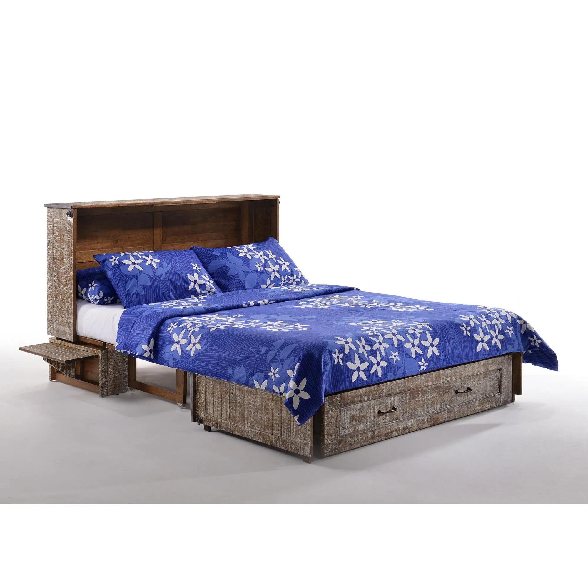 Poppy Murphy Cabinet Bed in White Bark
