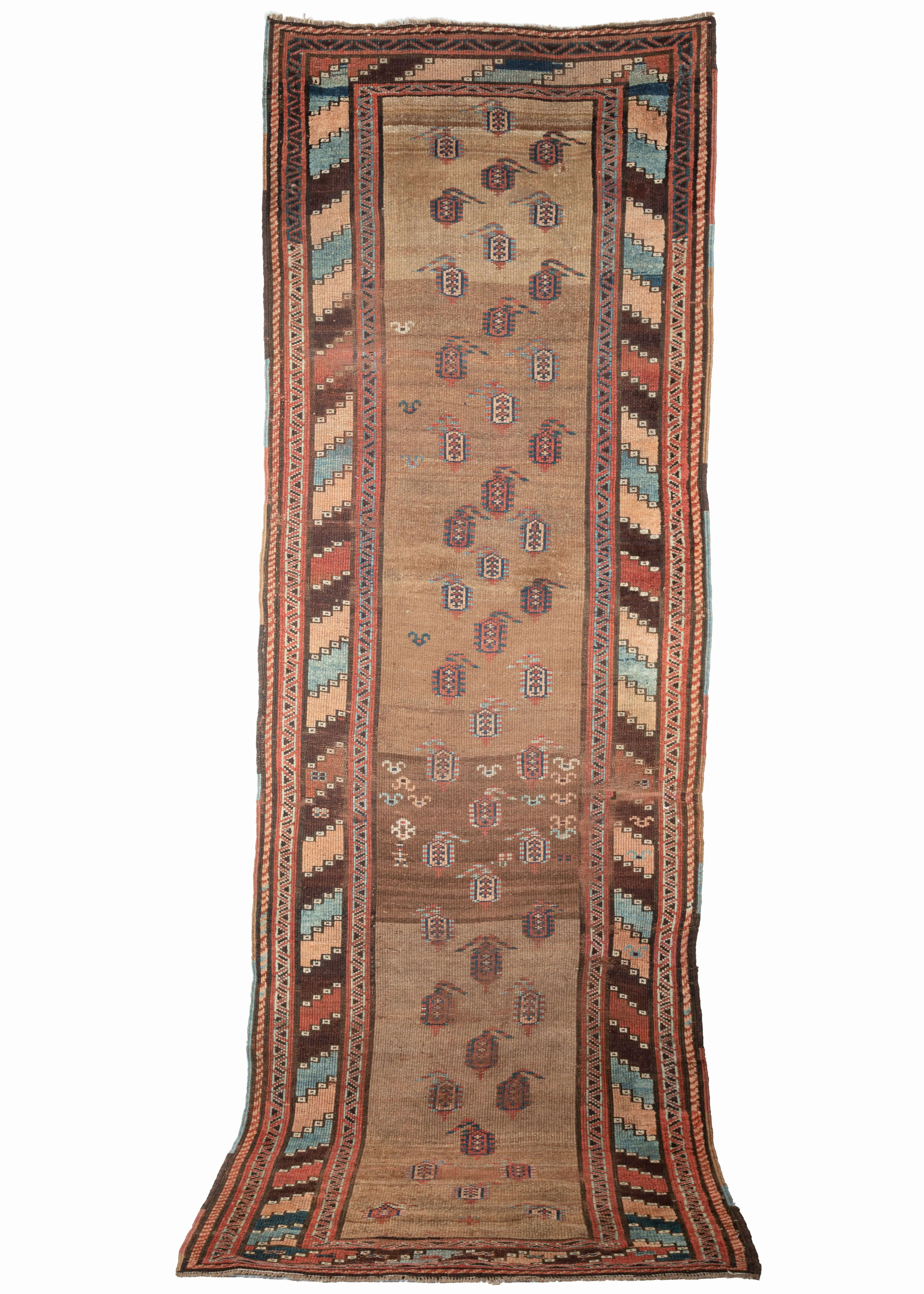 Rare 19th Century Kurdish Runner - 3'8 x 10'5