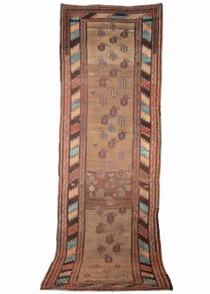 Rare 19th Century Kurdish Runner - 3'8 x 10'5