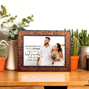 Shreya Creation Personalized Photo Frames for Table Decoration (6x8)