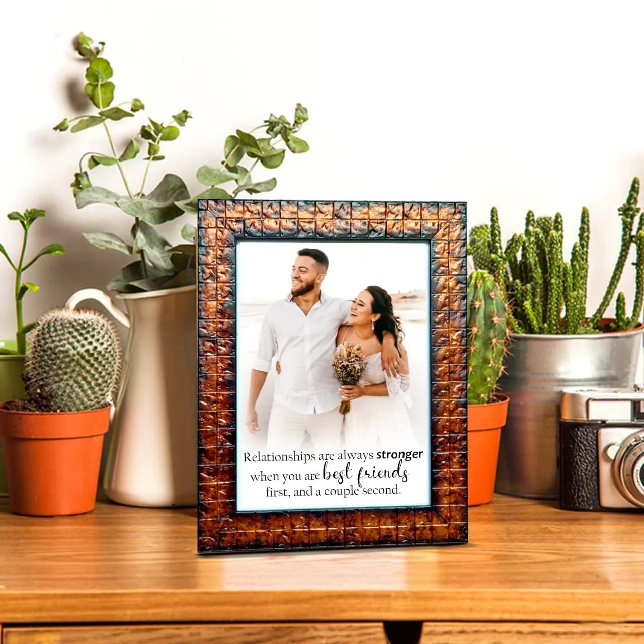 Shreya Creation Personalized Photo Frames for Table Decoration (6x8)