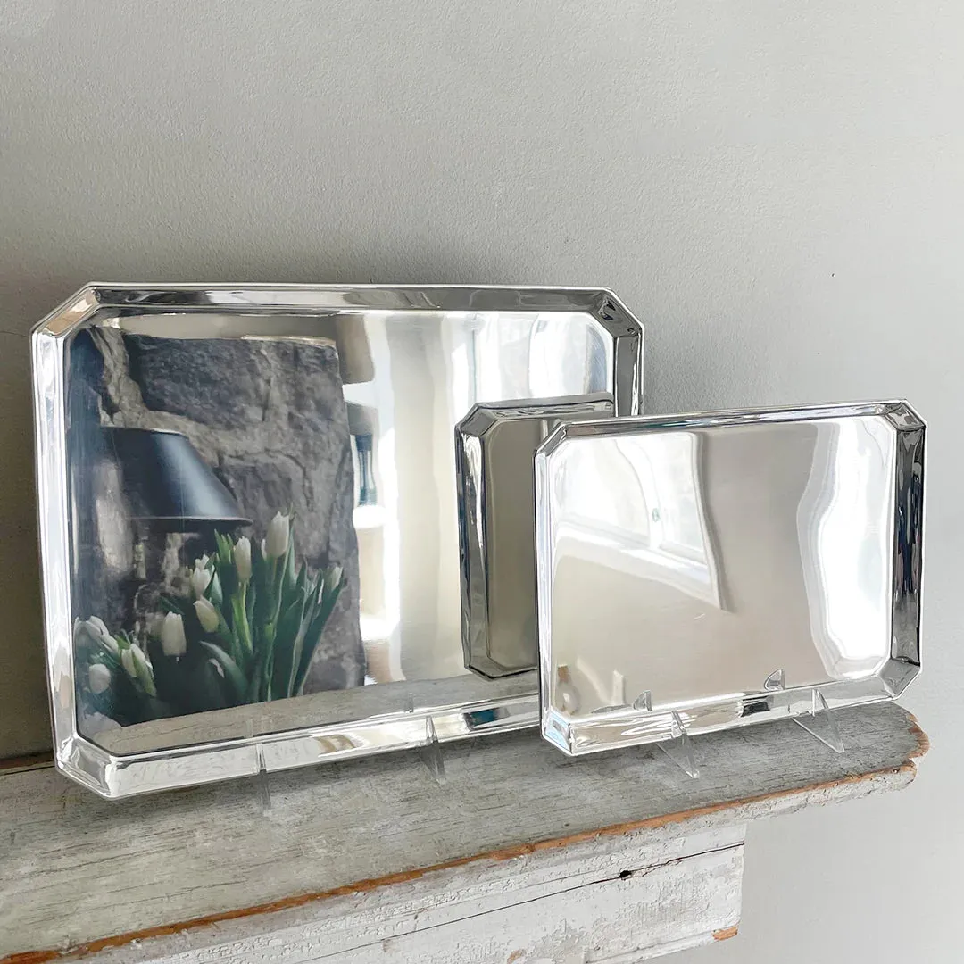 Silver Octagonal Tray, Small