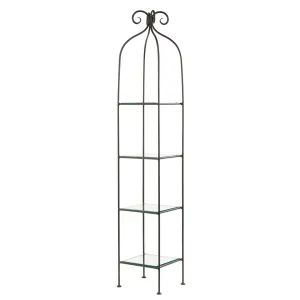 Single Width 4-Tier Scroll Standing Shelf