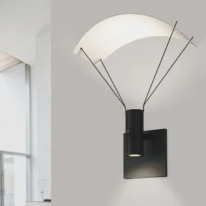 Sonneman SLS0211 Suspenders 13" Tall Standard Single LED Wall Sconce -Bar-Mounted Duplex Cylinder / Snoot Flood Lens / Parachute Reflector