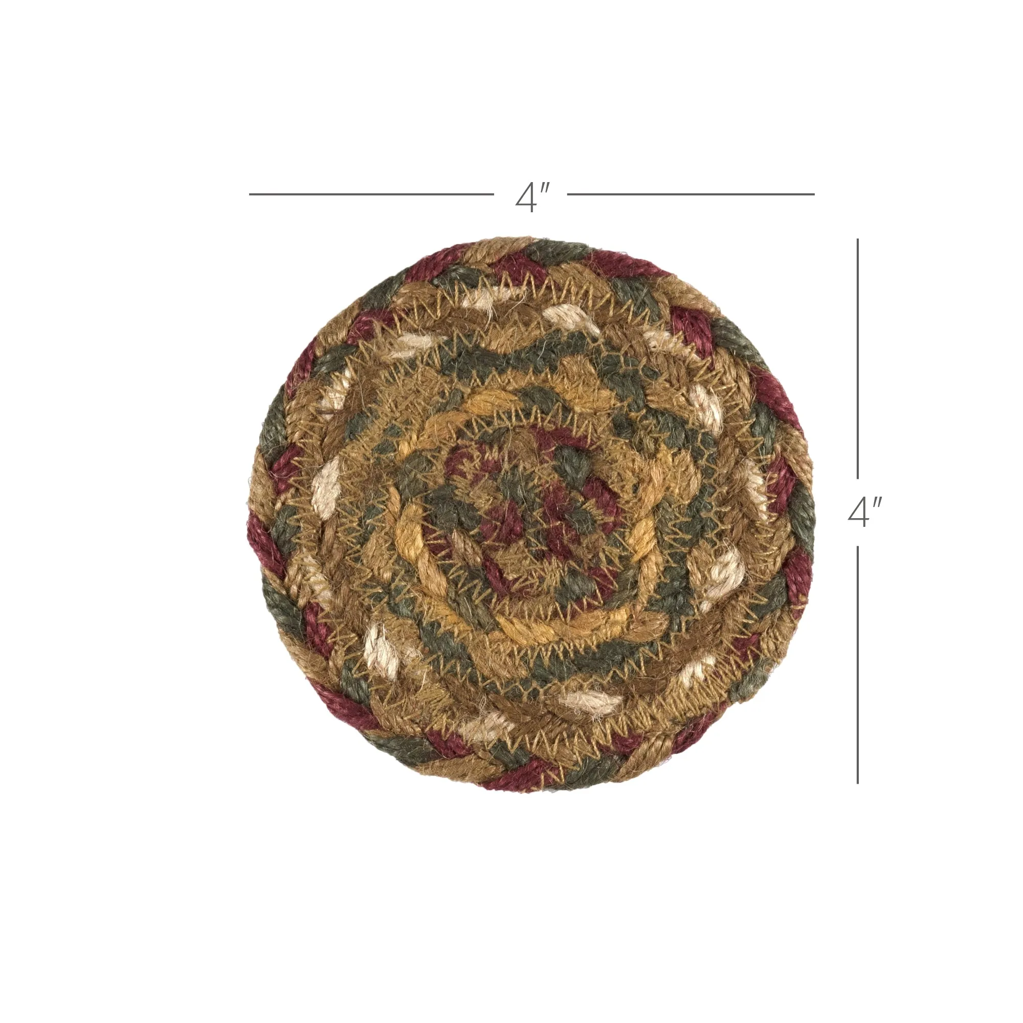 Tea Cabin Jute Coaster Set of 6