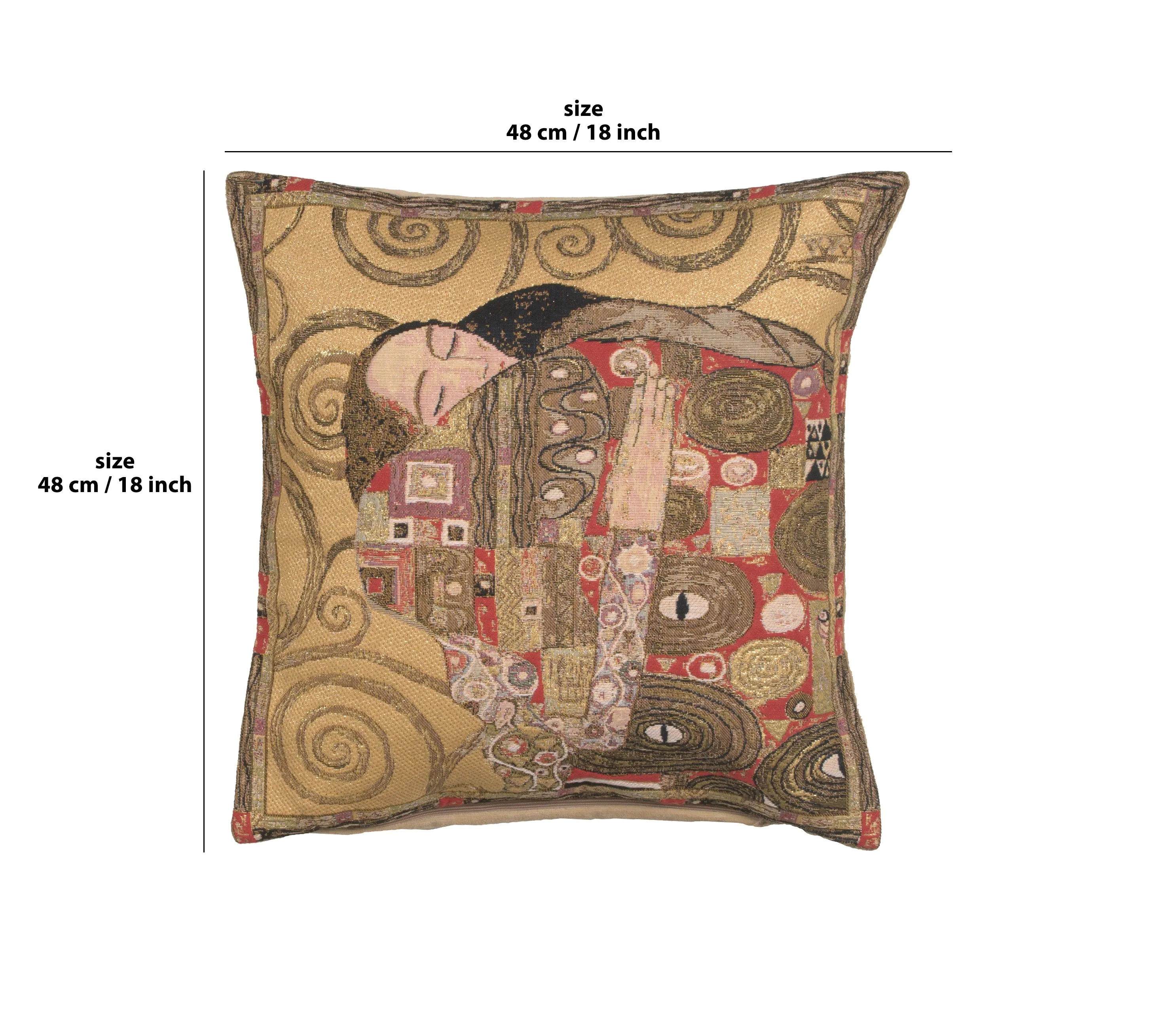The Accomplissement Gold European Cushion Cover