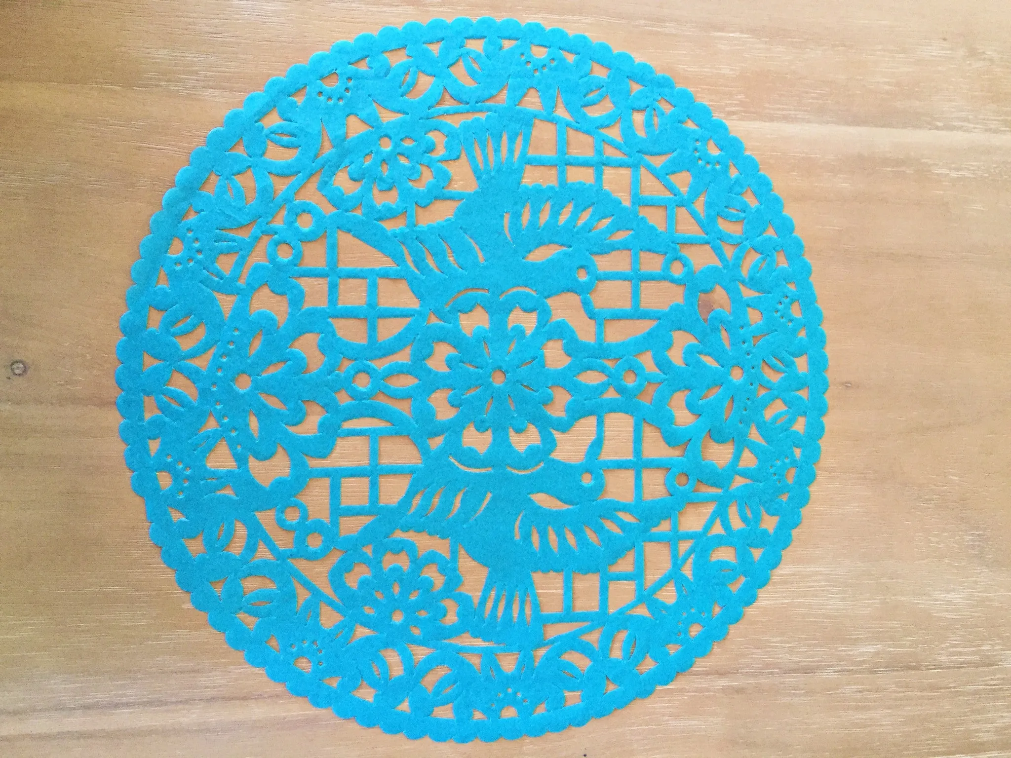 Tissue placemats Mexican Papel Picado, Set of 4
