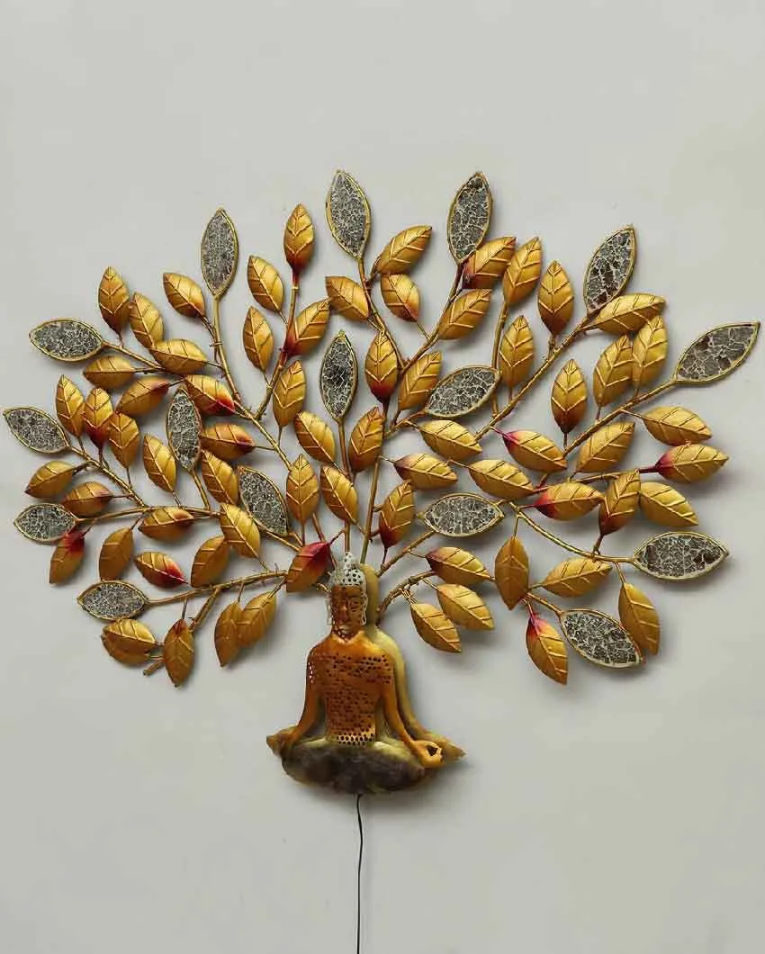 Tree With Mosque Buddha Iron Wall Lamps