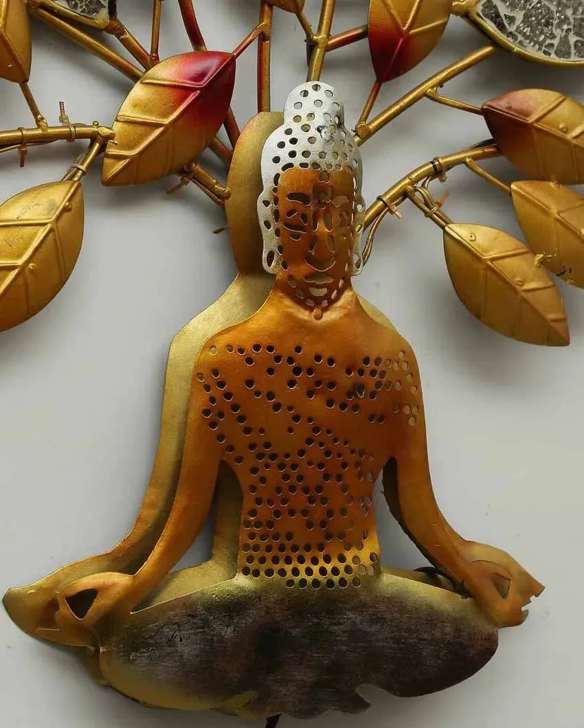 Tree With Mosque Buddha Iron Wall Lamps