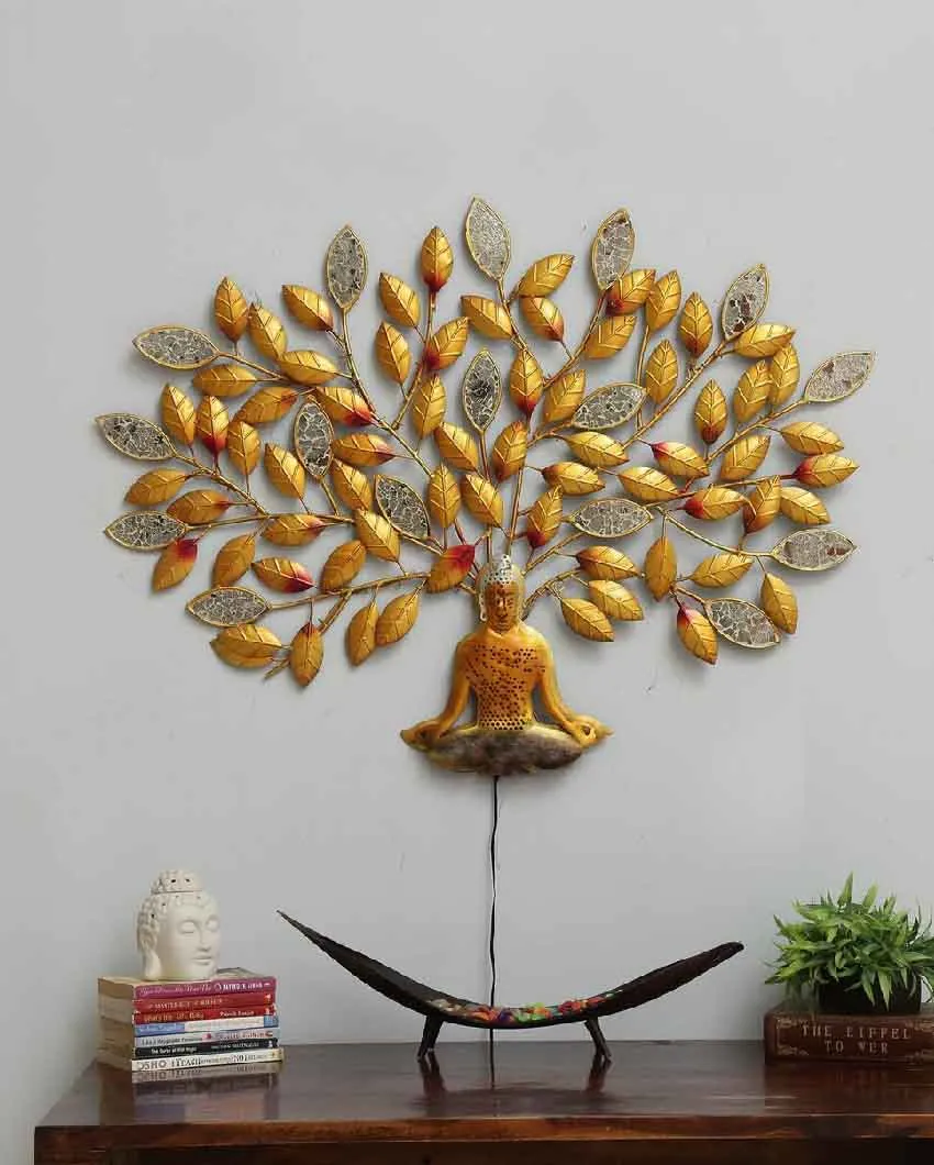 Tree With Mosque Buddha Iron Wall Lamps