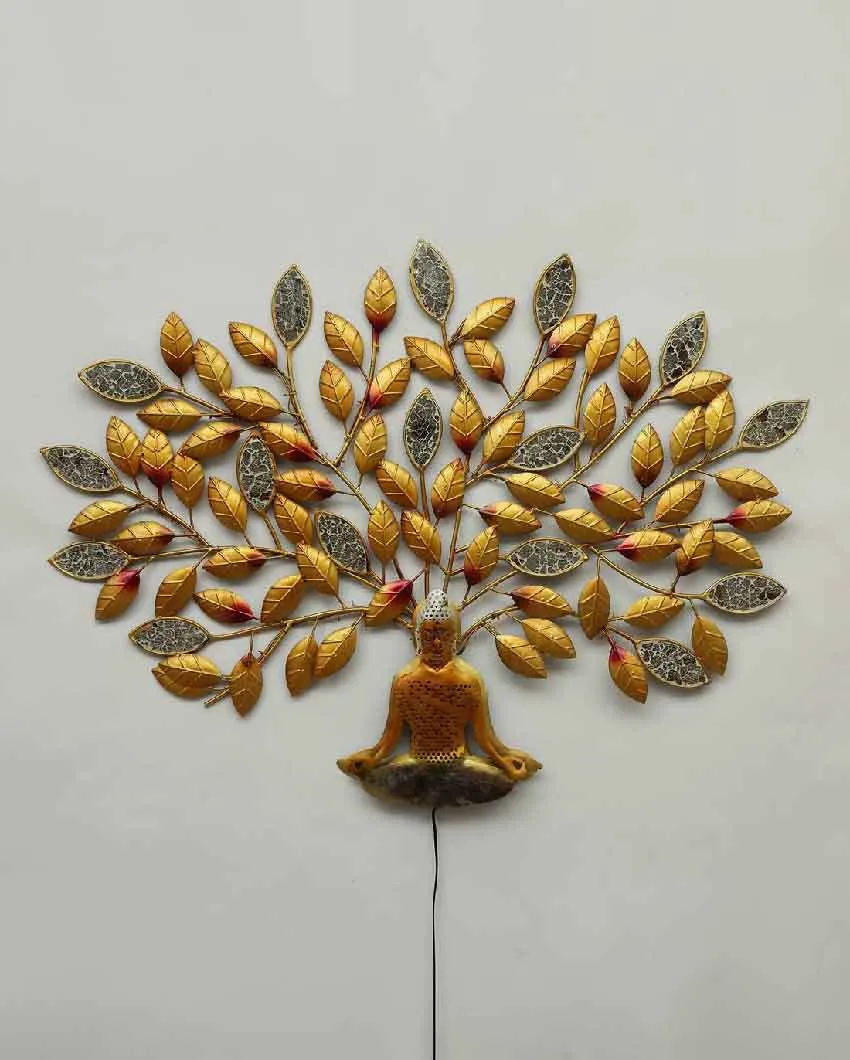 Tree With Mosque Buddha Iron Wall Lamps