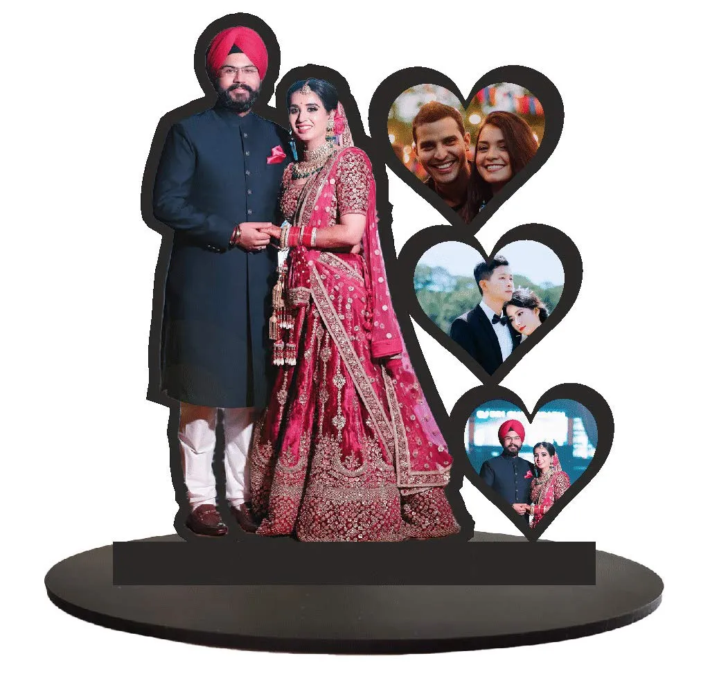 Treecase Cutout Table top Wooden Gift Valentines, Anniversary, Birthday for Husband, Men, Boys, Girls in Style Size 10 x 12 inch