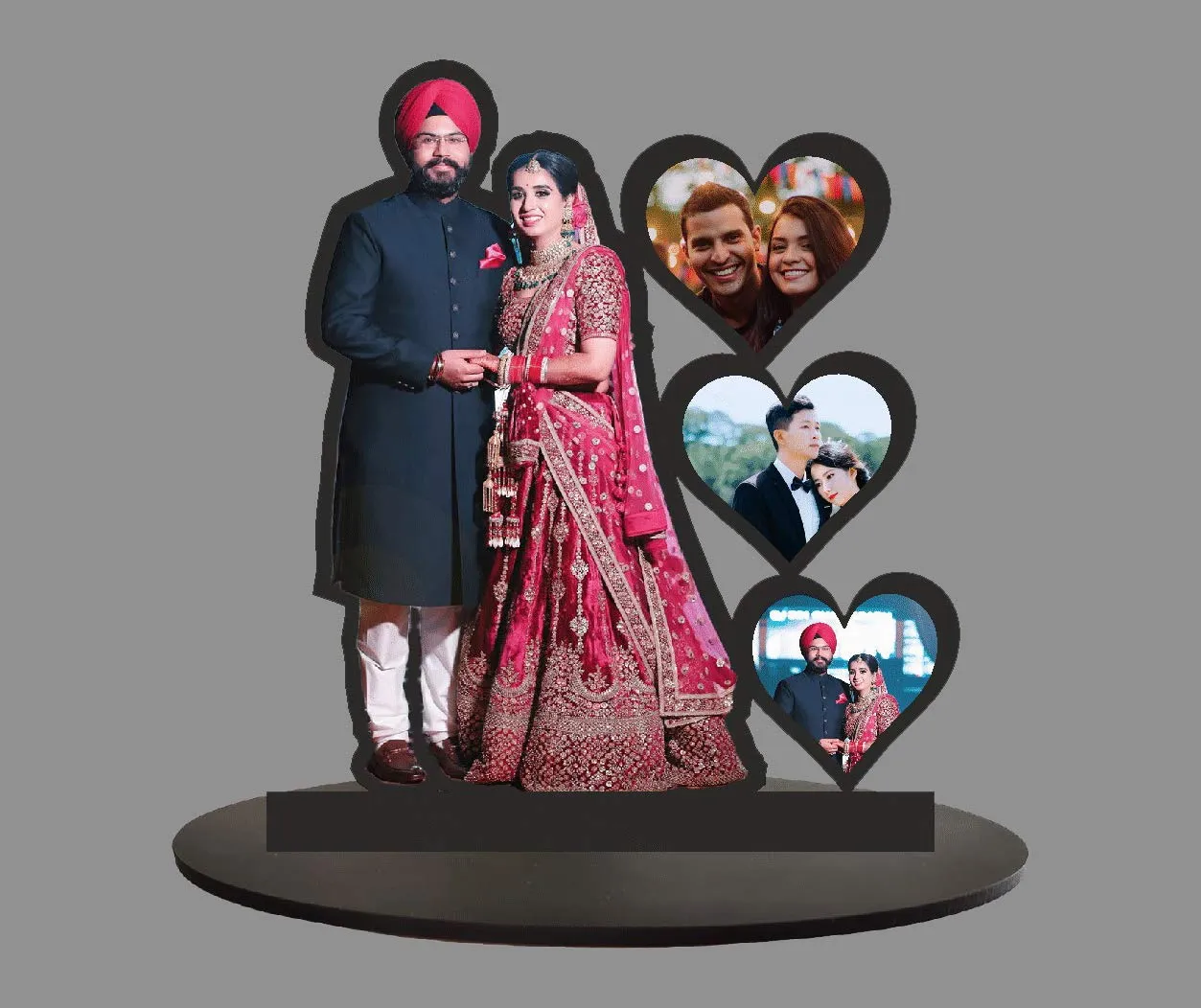 Treecase Cutout Table top Wooden Gift Valentines, Anniversary, Birthday for Husband, Men, Boys, Girls in Style Size 10 x 12 inch