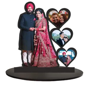 Treecase Cutout Table top Wooden Gift Valentines, Anniversary, Birthday for Husband, Men, Boys, Girls in Style Size 10 x 12 inch