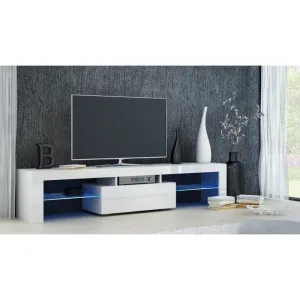 TV STAND DACO 160CM WHITE / WHITE GLOSS