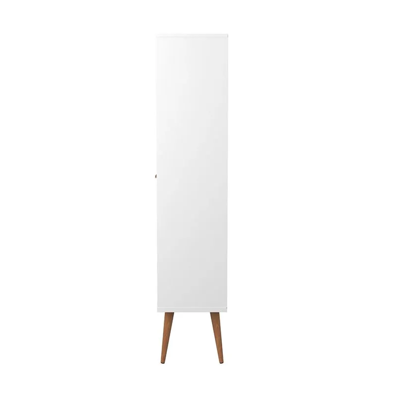 Utopia 10 Bottle Wine Rack China Storage Closet with 4 Shelves in White Gloss and Maple Cream