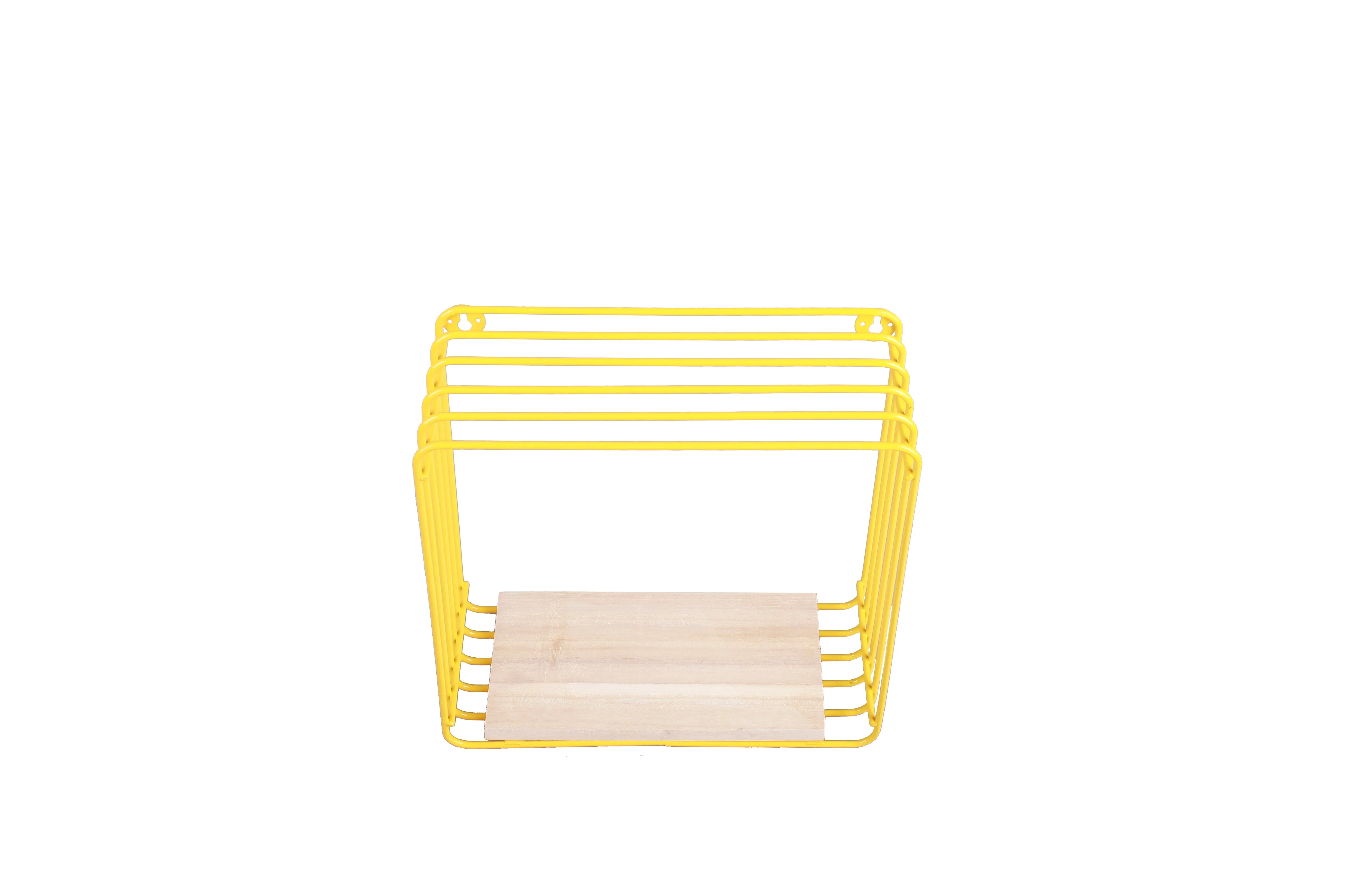 Wall Mounted Metal Wire Cube Display Decor Shelf