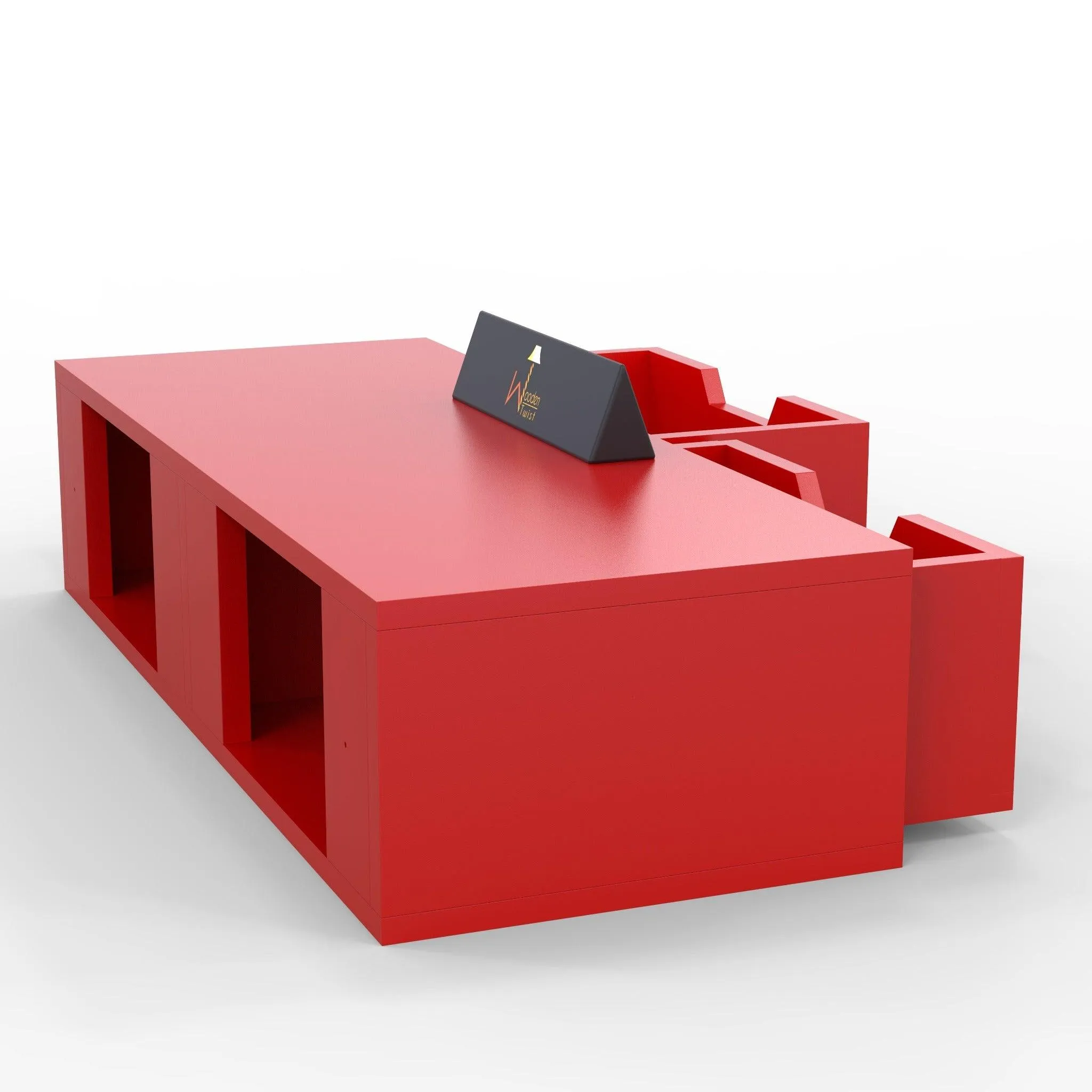 Wooden Twist Exclusively Launched Engineered Wood Wall Shelf with Drawer