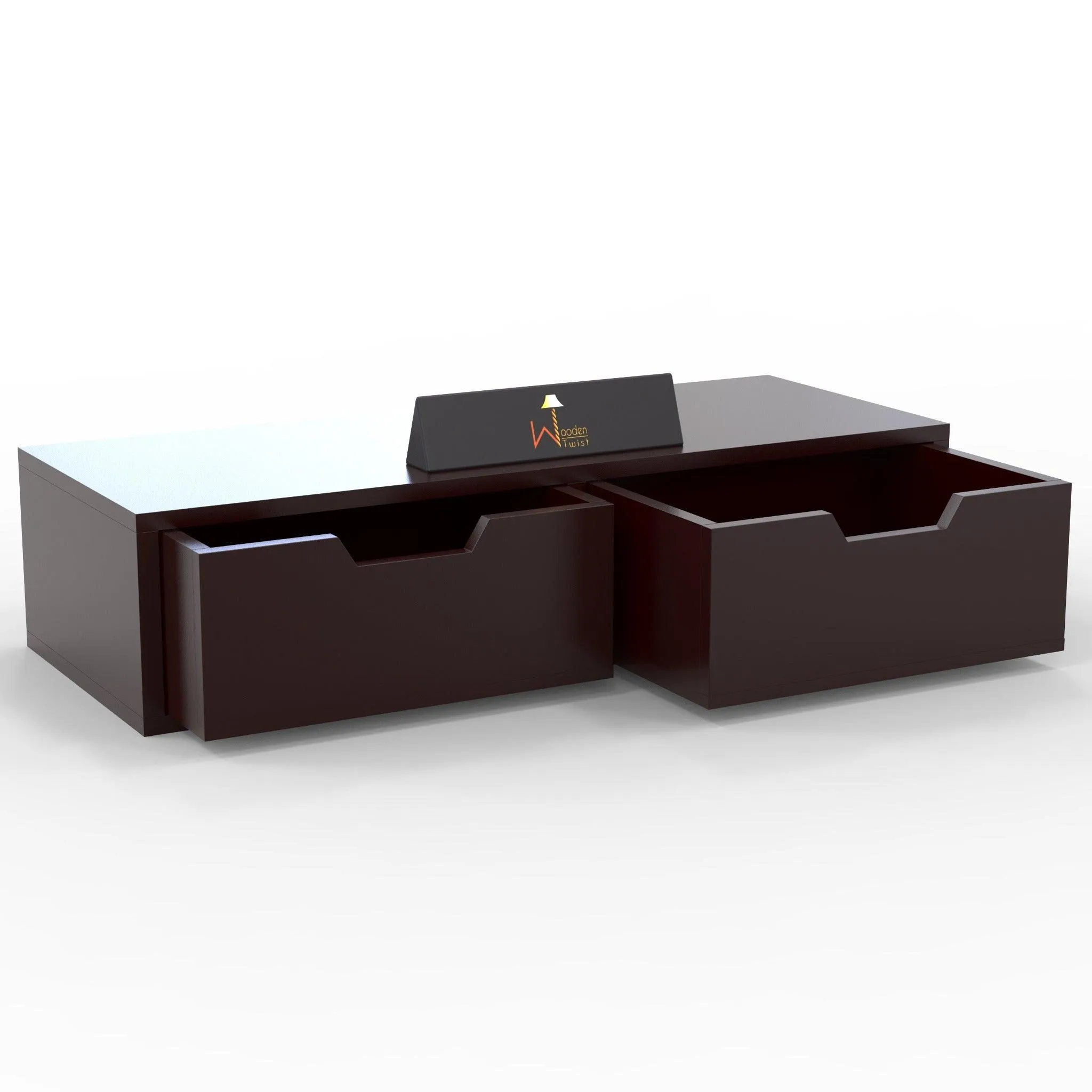 Wooden Twist Exclusively Launched Engineered Wood Wall Shelf with Drawer