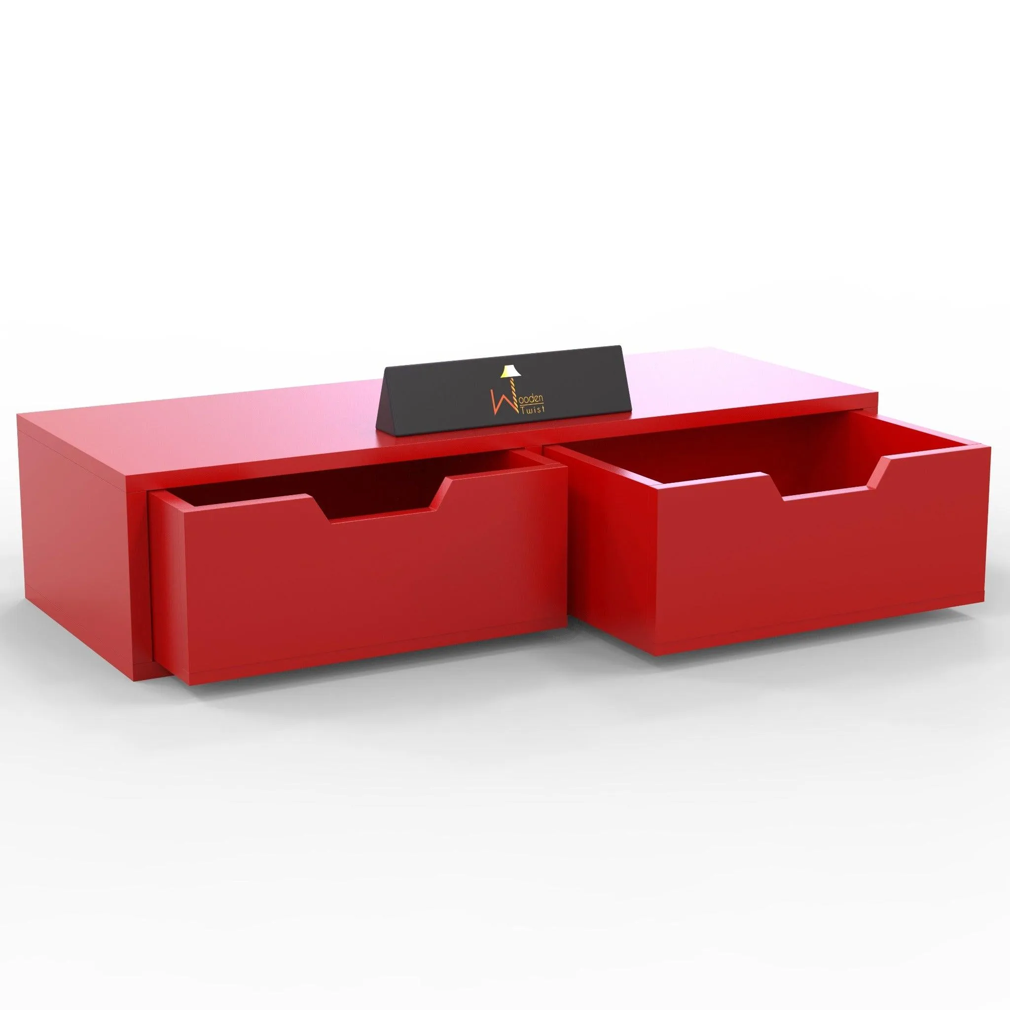 Wooden Twist Exclusively Launched Engineered Wood Wall Shelf with Drawer