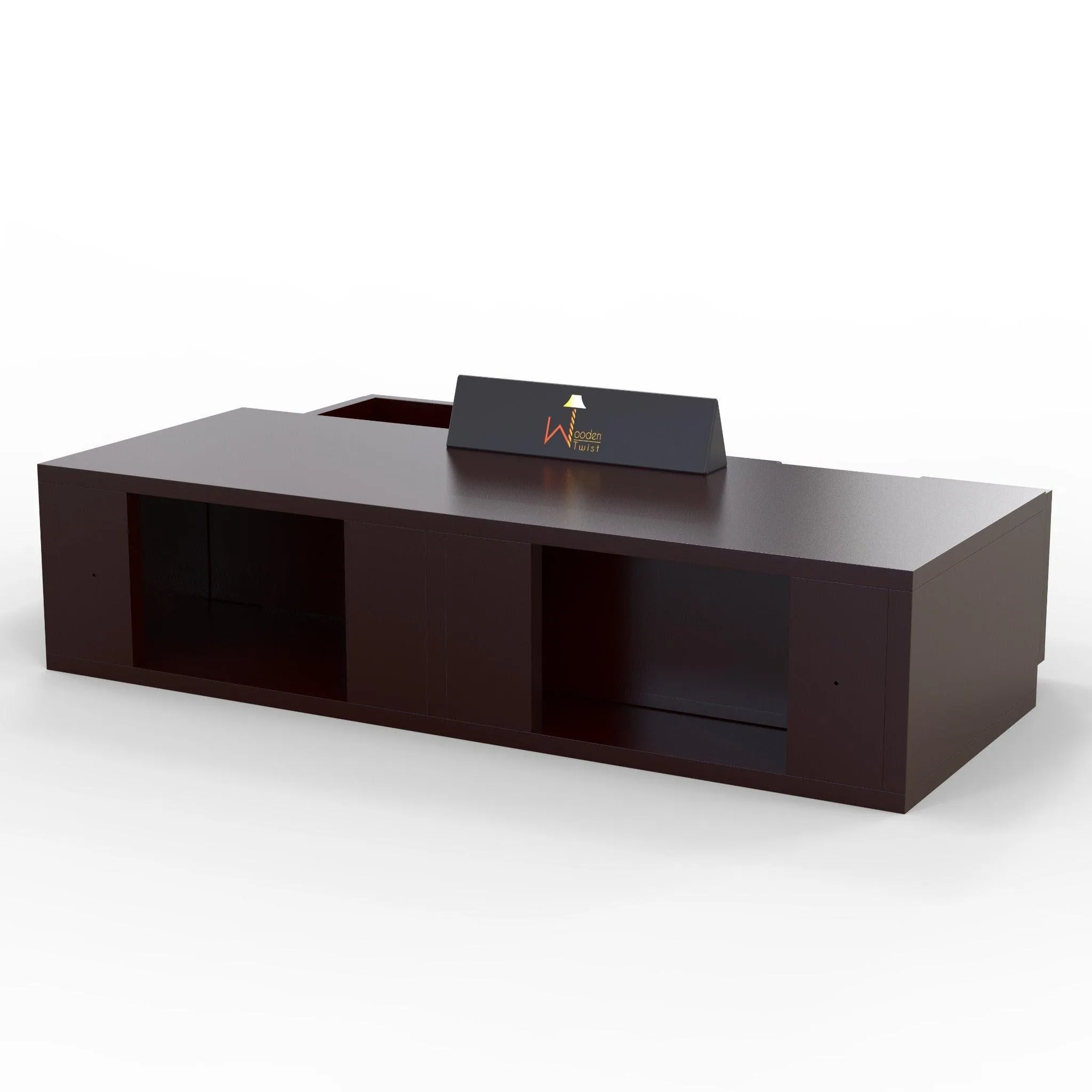 Wooden Twist Exclusively Launched Engineered Wood Wall Shelf with Drawer