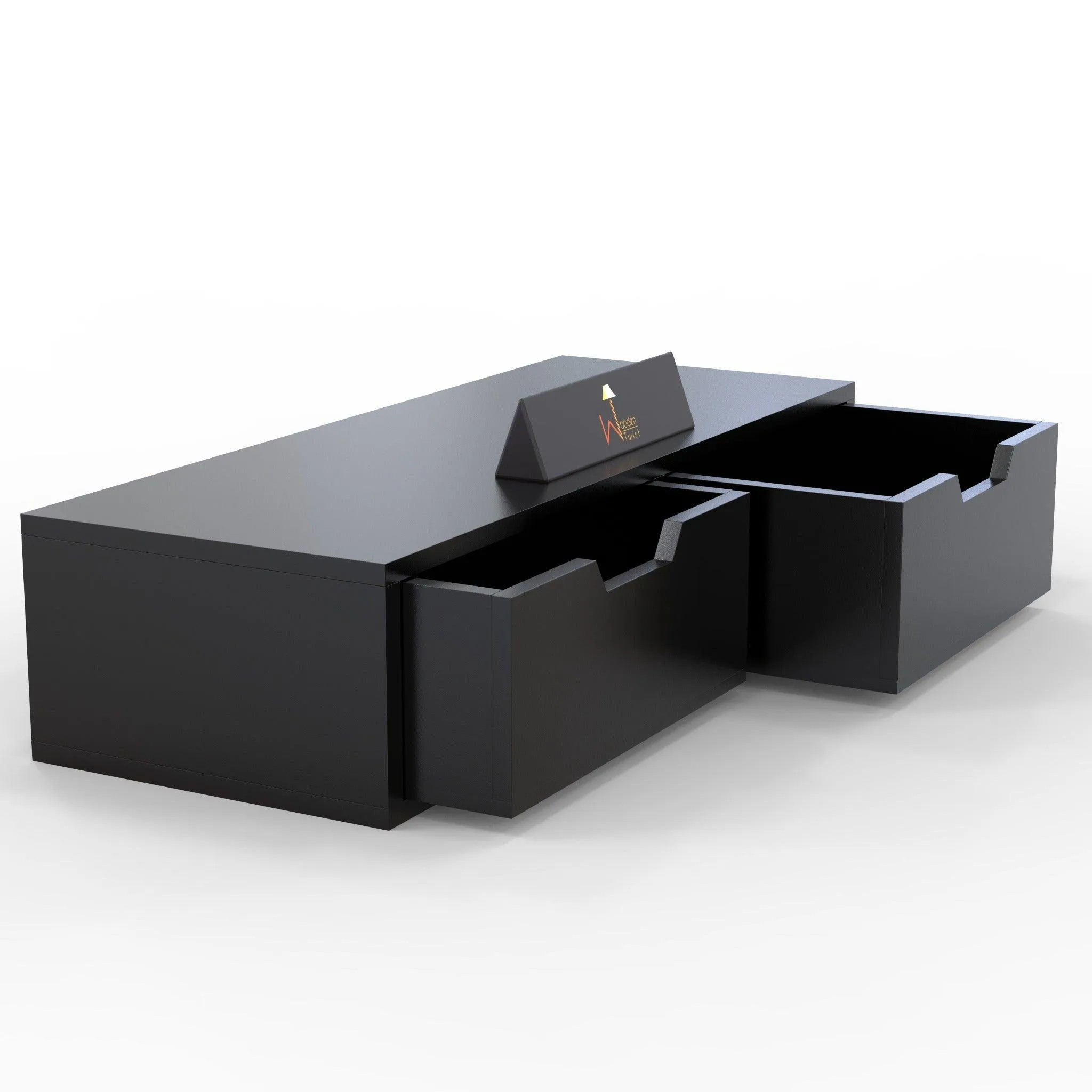 Wooden Twist Exclusively Launched Engineered Wood Wall Shelf with Drawer
