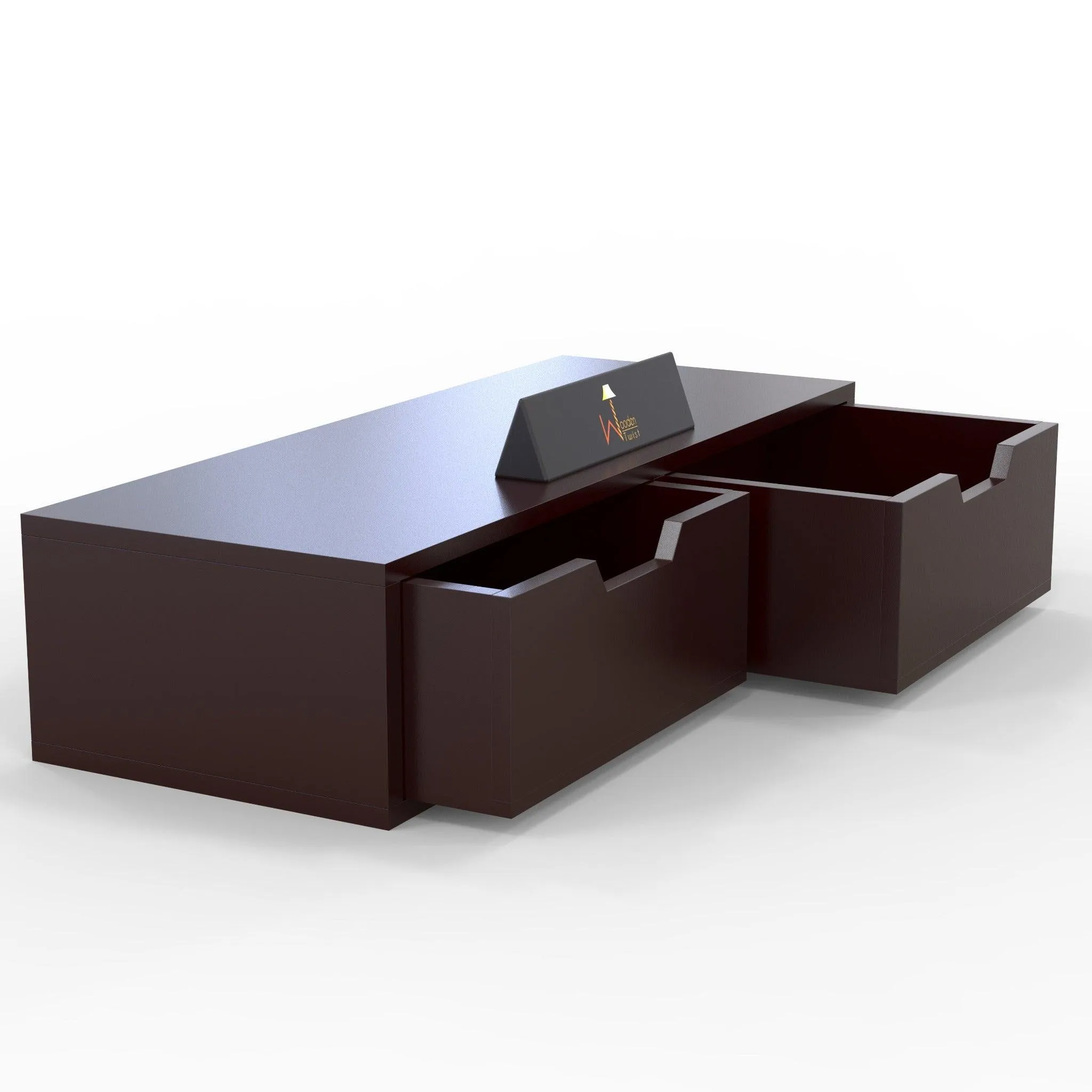 Wooden Twist Exclusively Launched Engineered Wood Wall Shelf with Drawer