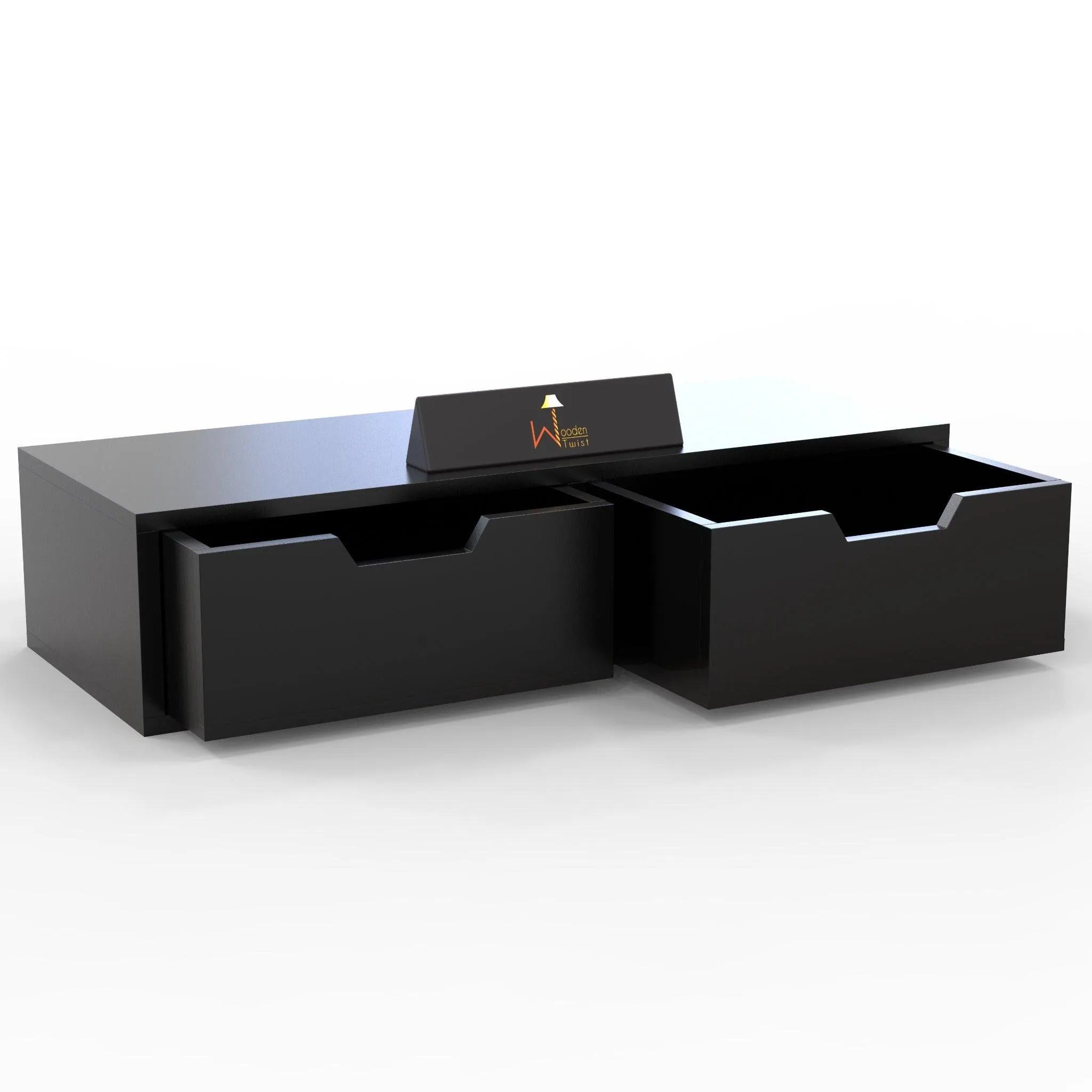 Wooden Twist Exclusively Launched Engineered Wood Wall Shelf with Drawer